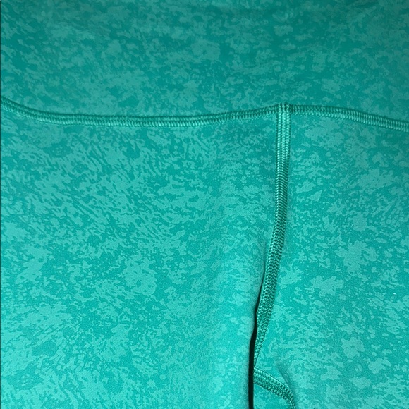 Lululemon Leggings Wunder Train High-Rise Teal Athletic Leggings 24” Size 6 - Picture 3 of 6